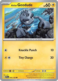 Alolan Geodude 044  SV09 Journey Together - Common
