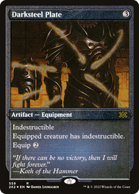 Darksteel Plate (Foil Etched) -  Foil (2X2-559) - Double Masters 2022