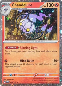 Chandelure 038/167 - Holofoil Miscellaneous Cards & Products - Rare