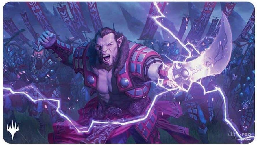 Tarkir: Dragonstorm Playmat for Magic: The Gathering - Zurgo Stormrender - Mardu Commander