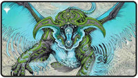Tarkir: Dragonstorm Black Stitched Playmat for Magic: The Gathering - Temur - Ureni - Ultra Pro Playmats