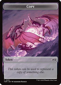 Copy // Monk Double-Sided Token (TDM-1 // 3) - Tarkir: Dragonstorm Foil