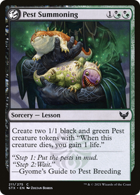 Pest Summoning [Strixhaven: School of Mages]