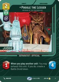 Poggle the Lesser - Archduke of the Stalgasin Hive (3) - Judge Promos Foil