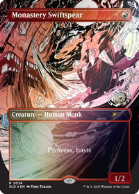 Monastery Swiftspear (2038) (Rainbow Foil) -  Foil (SLD-2038) - Secret Lair Drop Series