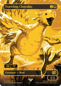 Traveling Chocobo (Borderless) (Serial Numbered) -  Foil (FIN-551F) - FINAL FANTASY