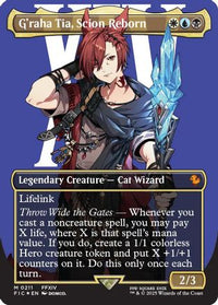 G'raha Tia, Scion Reborn (Borderless) (Surge Foil) -  Foil (FIC-211) - Commander: FINAL FANTASY