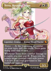 Terra, Herald of Hope (Borderless) (Surge Foil) -  Foil (FIC-212) - Commander: FINAL FANTASY