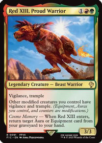 Red XIII, Proud Warrior -  (FIC-091) - Commander: FINAL FANTASY