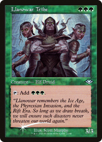 Llanowar Tribe (Retro) [Modern Horizons]