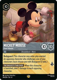 Mickey Mouse - Giant Mouse (199/204) Cold Foil - Reign of Jafar