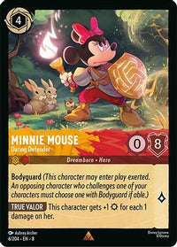 Minnie Mouse - Daring Defender (6/204) Cold Foil - Reign of Jafar