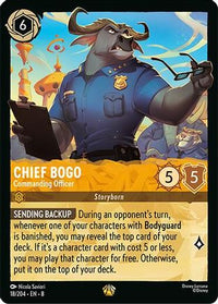 Chief Bogo- Commanding Officer (18/204) Cold Foil - Reign of Jafar