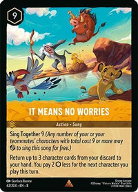 It Means No Worries (42/204) Cold Foil - Reign of Jafar