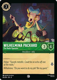 Wilhelmina Packard - The Radio Operator (85/204) Cold Foil - Reign of Jafar