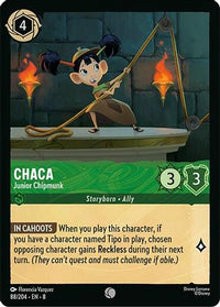 Chaca - Junior Chipmunk (88/204) Cold Foil - Reign of Jafar