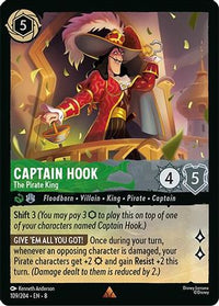 Captain Hook - The Pirate King (109/204) Cold Foil - Reign of Jafar