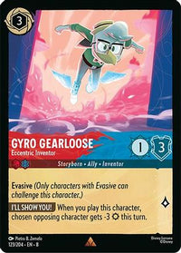 Gyro Gearloose - Eccentric Inventor (123/204) Cold Foil - Reign of Jafar