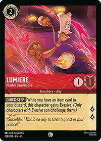 Lumiere - Nimble Candelabra (128/204) Cold Foil - Reign of Jafar