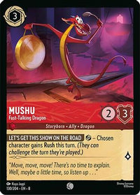 Mushu - Fast-Talking Dragon (130/204) Cold Foil - Reign of Jafar