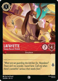 Lafayette - Sleepy Basset Hound (132/204) Cold Foil - Reign of Jafar