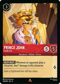 Prince John - Fraidy-Cat (146/204) Cold Foil - Reign of Jafar