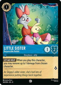Little Sister - Responsible Rabbit (163/204) Cold Foil - Reign of Jafar