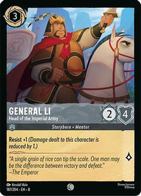 General Li - Head of the Imperial Army (187/204) Cold Foil - Reign of Jafar