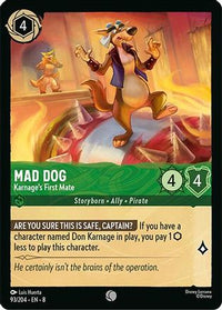 Mad Dog - Karnage's First Mate (93/204)  - Reign of Jafar