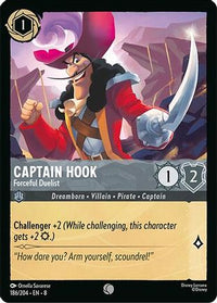 Captain Hook - Forceful Duelist (186/204)  - Reign of Jafar