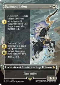 Summon: Ixion (Borderless) -  Foil (FIC-195) - Commander: FINAL FANTASY