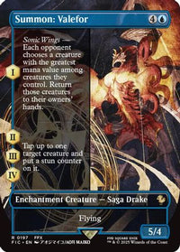 Summon: Valefor (Borderless) -  Foil (FIC-197) - Commander: FINAL FANTASY