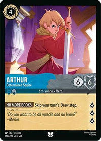Arthur - Determined Squire (168/204) Cold Foil - Reign of Jafar