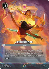 Desperate Plan (Enchanted) (222/204) Holofoil - Reign of Jafar