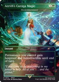 Aerith's Curaga Magic - Heroic Intervention (Rainbow Foil) -  Foil (SLD-1872) - Secret Lair Drop Series