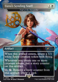 Yuna's Sending Staff - Staff of the Storyteller (Rainbow Foil) -  Foil (SLD-1863) - Secret Lair Drop Series