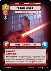 Count Dooku - Fallen Jedi (53) - Organized Play Promos Foil