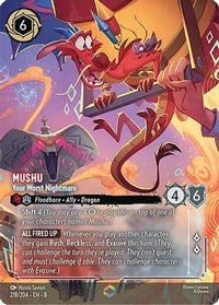 Mushu - Your Worst Nightmare (Enchanted) (218/204) Holofoil - Reign of Jafar
