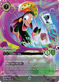 Kuzco - Impulsive Llama (Enchanted) (210/204) Holofoil - Reign of Jafar