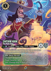 Captain Hook - The Pirate King (Enchanted) (215/204) Holofoil - Reign of Jafar