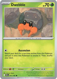 Dwebble 011  - Reverse Holofoil SV10 Destined Rivals - Common