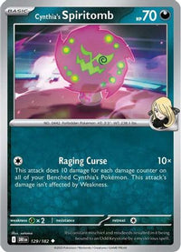 Cynthia's Spiritomb 129  SV10 Destined Rivals - Uncommon