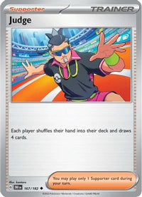 Judge 167/182  - Reverse Holofoil SV10 Destined Rivals - Uncommon