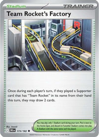 Team Rocket's Factory 173  SV10 Destined Rivals - Uncommon