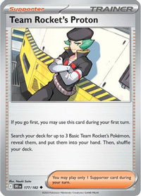 Team Rocket's Proton 177/182  SV10 Destined Rivals - Uncommon