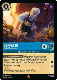 Geppetto – Skilled Craftsman (174/204) Cold Foil - Reign of Jafar