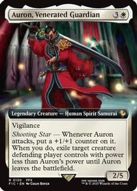 Auron, Venerated Guardian (Extended Art) -  Foil (FIC-130) - Commander: FINAL FANTASY