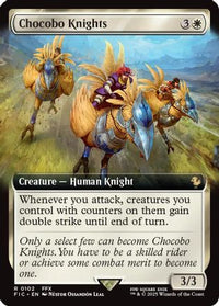 Chocobo Knights (Extended Art) -  Foil (FIC-102) - Commander: FINAL FANTASY