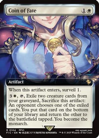 Coin of Fate (Extended Art) -  (FIC-104) - Commander: FINAL FANTASY