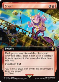 Snort (Extended Art) -  Foil (FIC-120) - Commander: FINAL FANTASY